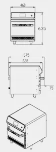 Микроволновая печь Kocateq MWO IMPG 1200/2300 10 SC сверхбыстрая комбинированная со сканером – купить по цене завода